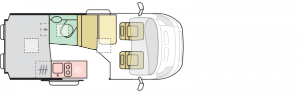 Camperbus indeling Adria Twin Plus 540